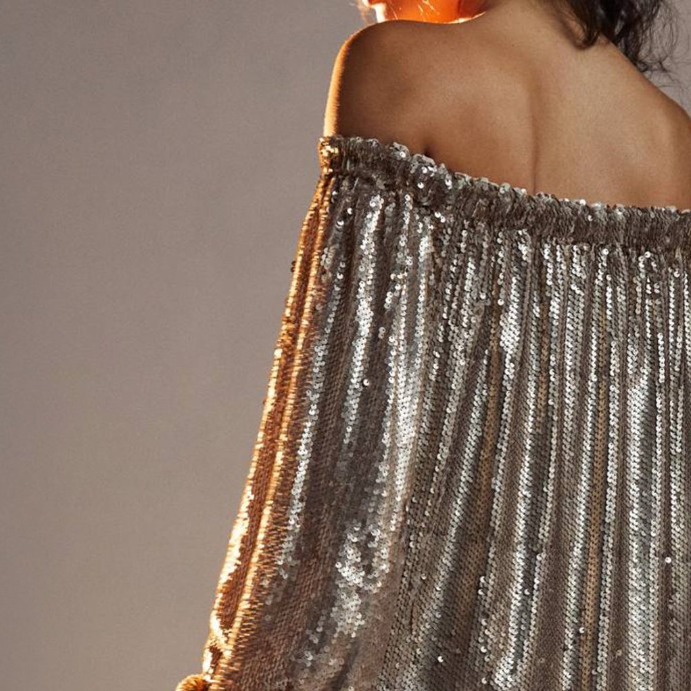 Anthropologie Calliope Sequined Midi Dress - Picture 6 of 9